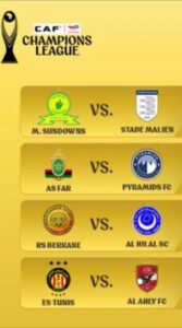 تحليل الذكاء الاصطناعي لذهاب ربع نهائي دوري أبطال افريقيا و توقعات نتائج الإياب و المتأهلين لنصف النهائي