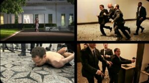 شاهد بالفيديو اجلاء ترامب وسقوطه بعد محاولة اغتيال